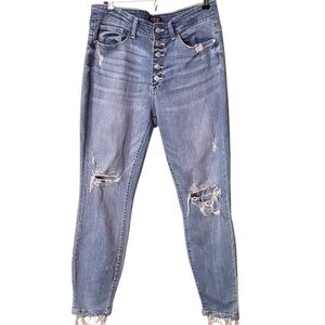 Judy Blue Boyfriend Fit Distressed‎ Denim Jeans